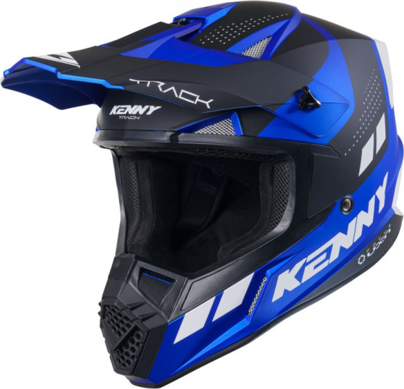 Casca Moto MX/Enduro Track Candy Blue Matt Black/Blue/White 25