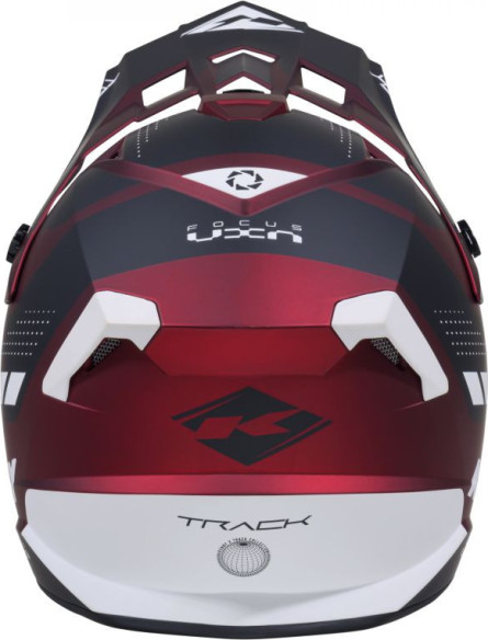 Casca Moto MX/Enduro Track Candy Red Matt Black/Red/White 25