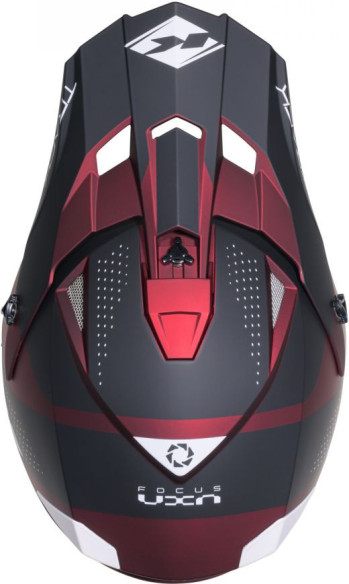 Casca Moto MX/Enduro Track Candy Red Matt Black/Red/White 25