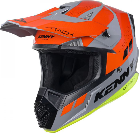 Casca Moto MX/Enduro Track Grey/Orange/Yellow/Black 25