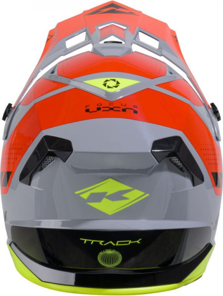 Casca Moto MX/Enduro Track Grey/Orange/Yellow/Black 25