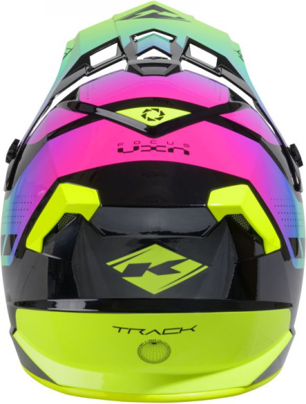 Casca Moto MX/Enduro Track Neon Black/Green/Pink 25