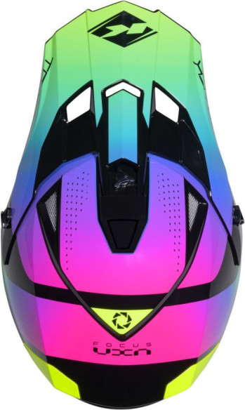 Casca Moto MX/Enduro Track Neon Black/Green/Pink 25