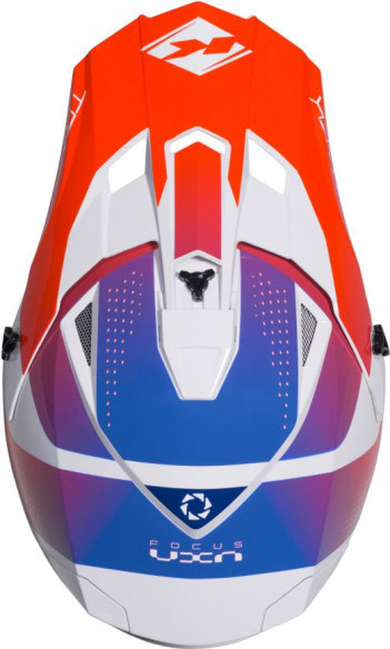 Casca Moto MX/Enduro Track Patriot White/Blue/Red 25