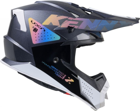 Casca Moto MX/Enduro Track Zoom Black/Grey/White/Chameleon 25