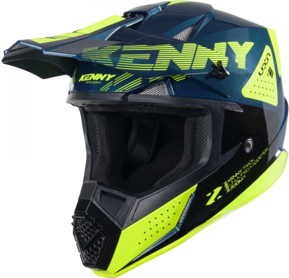 Casca Moto MX/Enduro Track Zoom Petrol Blue/Black/Yellow 25