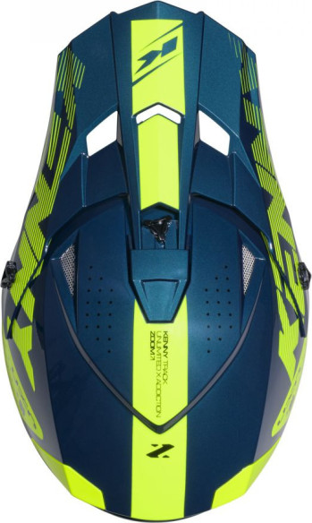 Casca Moto MX/Enduro Track Zoom Petrol Blue/Black/Yellow 25