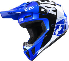 Casca Moto MX/Enduro Performance MIPS Candy Blue/Black/White