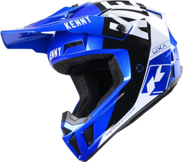 Casca Moto MX/Enduro Performance MIPS Candy Blue/Black/White
