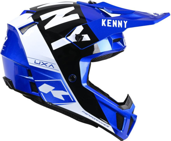 Casca Moto MX/Enduro Performance MIPS Candy Blue/Black/White