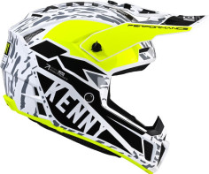 Casca Moto MX/Enduro Performance MIPS Stone Grey/Black/White/Yellow Fluo