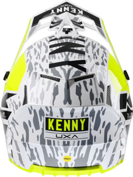 Casca Moto MX/Enduro Performance MIPS Stone Grey/Black/White/Yellow Fluo