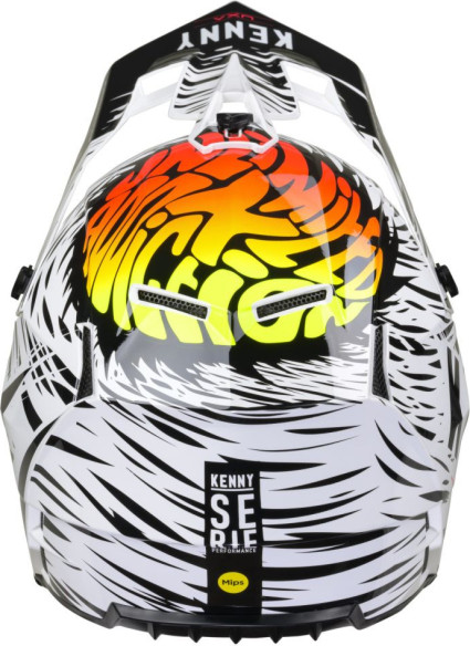 Casca Moto MX/Enduro Performance MIPS UXA White/Black/Orange