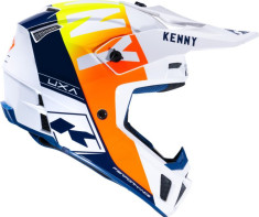 Casca Moto MX/Enduro Performance MIPS White/Navy/Orange