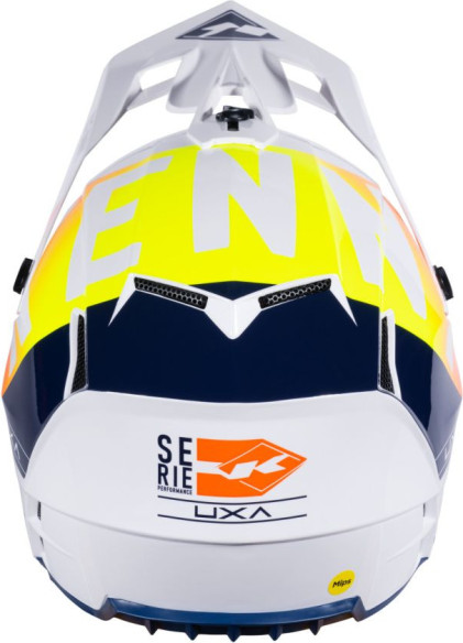 Casca Moto MX/Enduro Performance MIPS White/Navy/Orange