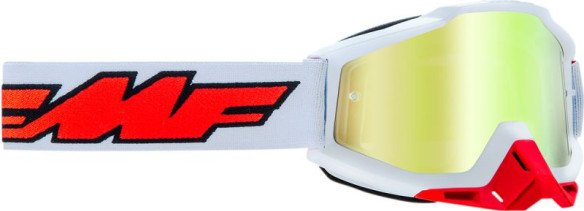 Ochelari Moto Rocket White Lentila Oglinda Aurie F-50200-253-00