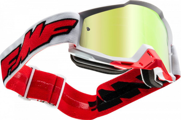 Ochelari Moto Rocket White Lentila Oglinda Aurie F-50200-253-00