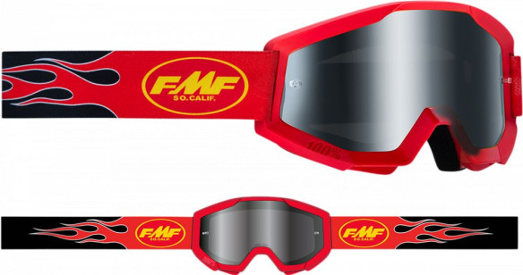 Ochelari Moto Power Core Sand Flame Red Lentila Fumurie F-50440-102-03