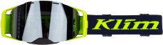 Ochelari Moto MX Edge Focus Navy Blue Hi-Vis Dark Smoke Silver Mirror