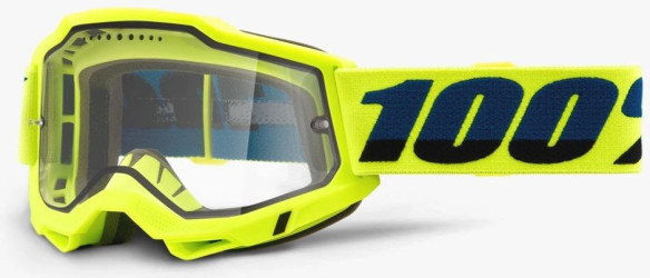 Ochelari Enduro Accuri 2 Enduro Mtb Clear Vented Dual Lens Fluo Yellow