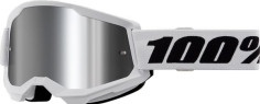 Ochelari Moto MX/Enduro Strata 2 White Silver-Mirror Lens 50028-00019