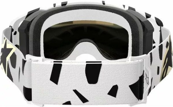 Ochelari Moto MX/Enduro Supertech Corp ABS Vision White/Black/Gold/Mirror Gold