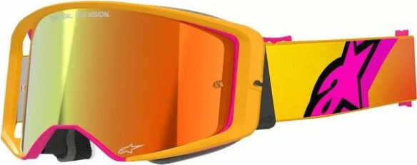 Ochelari Moto MX/Enduro Supertech Corp ABS Vision Yellow/Pink/Mirror Red