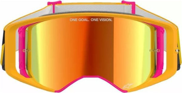 Ochelari Moto MX/Enduro Supertech Corp ABS Vision Yellow/Pink/Mirror Red