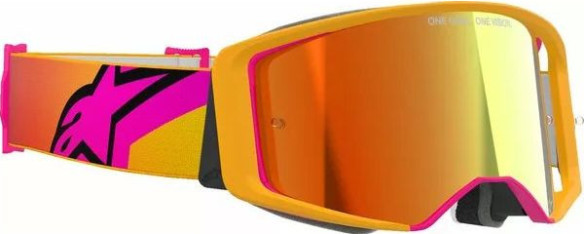 Ochelari Moto MX/Enduro Supertech Corp ABS Vision Yellow/Pink/Mirror Red
