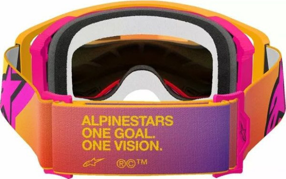 Ochelari Moto MX/Enduro Supertech Corp ABS Vision Yellow/Pink/Mirror Red