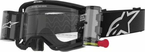 Ochelari Moto MX/Enduro Vision 8 Corp Roll-Off Black/Clear