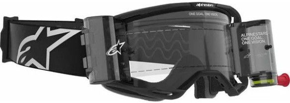 Ochelari Moto MX/Enduro Vision 8 Corp Roll-Off Black/Clear