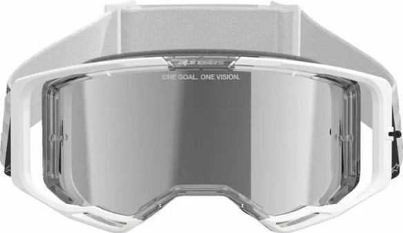 Ochelari Moto MX/Enduro Vision 8 Corp White/Mirror Silver