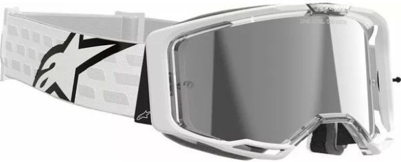 Ochelari Moto MX/Enduro Vision 8 Corp White/Mirror Silver