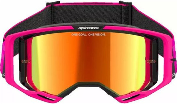 Ochelari Moto MX/Enduro Vision 8 Corp Pink/Mirror Red