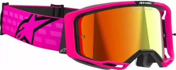Ochelari Moto MX/Enduro Vision 8 Corp Pink/Mirror Red