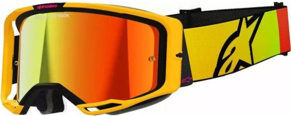 Ochelari Moto MX/Enduro Vision 8 Corp Yellow/Pink/Mirror Red