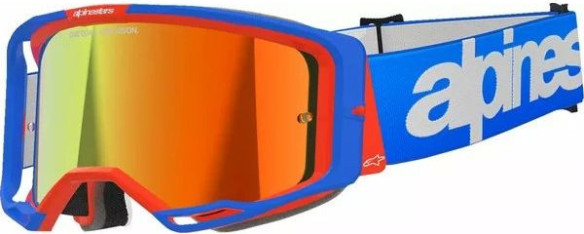 Ochelari Moto MX/Enduro Vision 8 Corp Wordmark Blue/Orange/Mirror Red