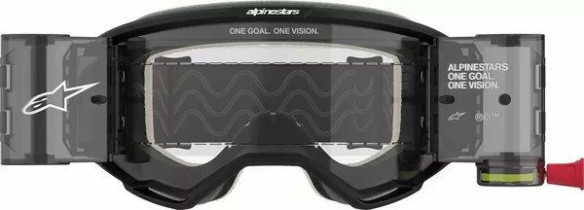 Ochelari Moto MX/Enduro Vision 5 Corp Roll-Off Black/Clear
