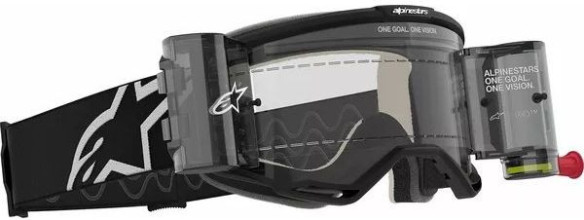 Ochelari Moto MX/Enduro Vision 5 Corp Roll-Off Black/Clear