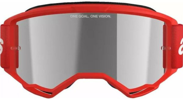Ochelari Moto MX/Enduro Vision 3 Wordmark Red/Mirror Silver