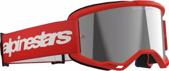 Ochelari Moto MX/Enduro Vision 3 Wordmark Red/Mirror Silver