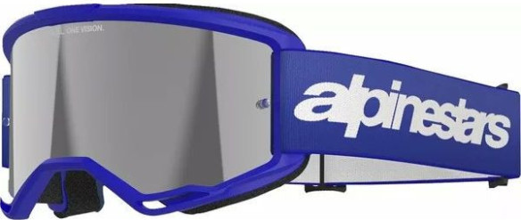Ochelari Moto MX/Enduro Vision 3 Wordmark Blue/Mirror Silver