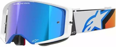 Ochelari Moto MX/Enduro Supertech Corp ABS Vision Blue/Orange/White/Mirror Blue