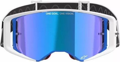Ochelari Moto MX/Enduro Supertech Corp ABS Vision Blue/Orange/White/Mirror Blue