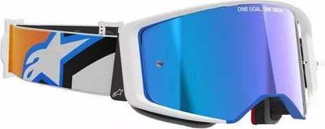 Ochelari Moto MX/Enduro Supertech Corp ABS Vision Blue/Orange/White/Mirror Blue
