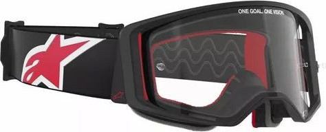 Ochelari Moto MX/Enduro Supertech Corp ABS Vision Black/Red/Clear