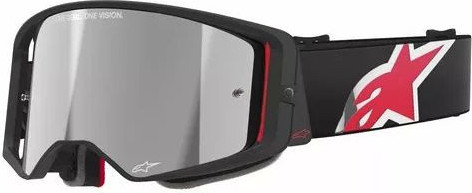 Ochelari Moto MX/Enduro Supertech Corp ABS Vision Black/Red/Mirror Silver