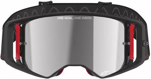 Ochelari Moto MX/Enduro Supertech Corp ABS Vision Black/Red/Mirror Silver