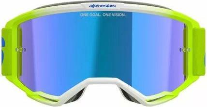 Ochelari Moto MX/Enduro Vision 5 Blaze Yellow/Mirror Blue